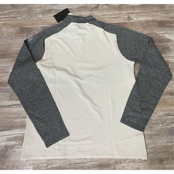 Rawgear Mens Athletic Cream Shirt Workout Half Zip Sz L - Picture 2 of 4